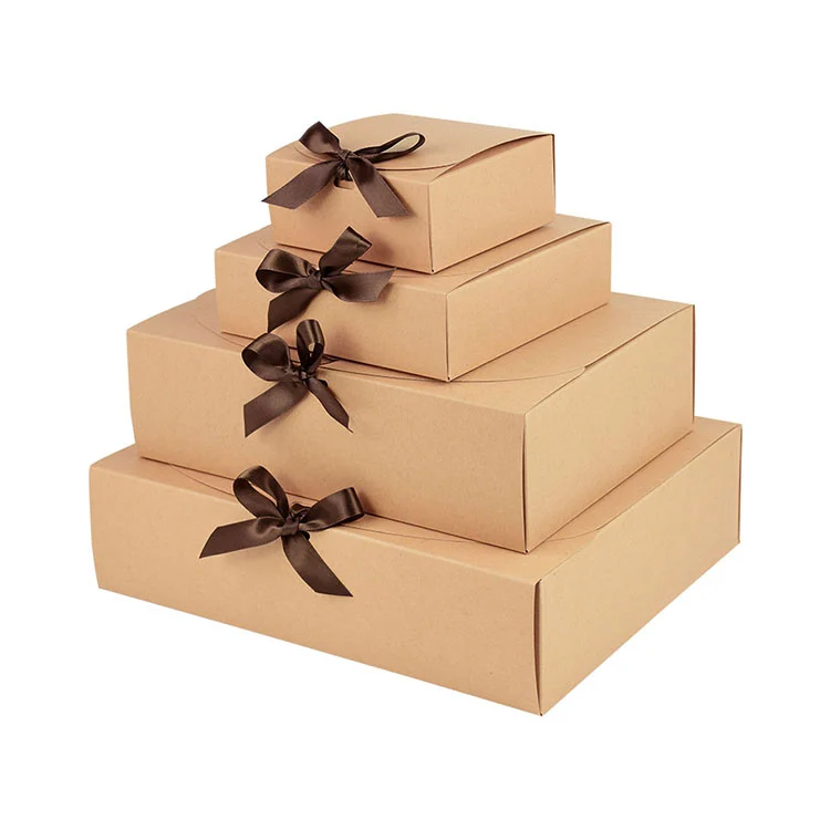 Pudełko upominkowe z logo DIY ze wstążką w kształcie kokardy